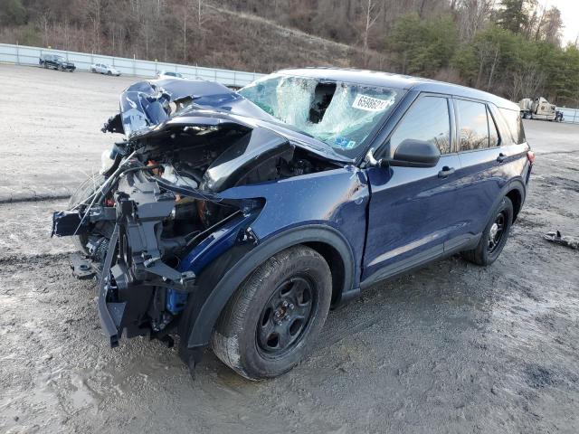 1FM5K8AC2LGB67359 - 2020 FORD EXPLORER POLICE INTERCEPTOR BLUE photo 1