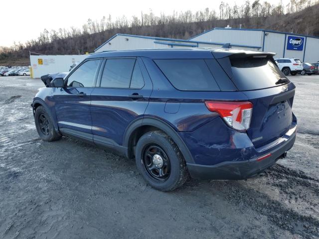 1FM5K8AC2LGB67359 - 2020 FORD EXPLORER POLICE INTERCEPTOR BLUE photo 2