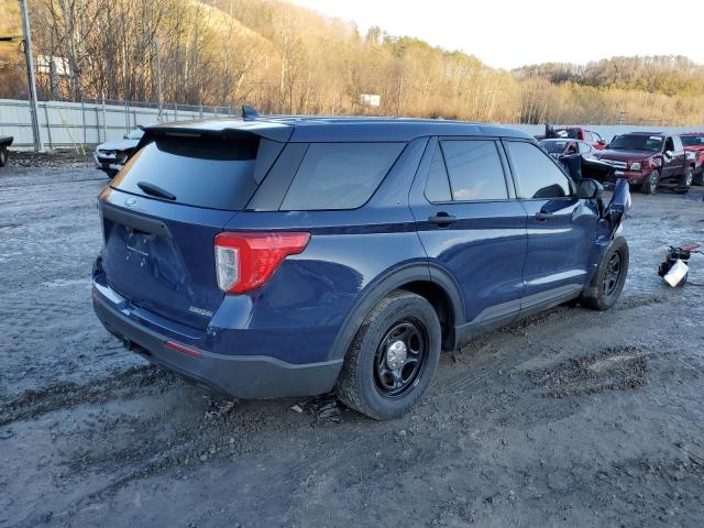 1FM5K8AC2LGB67359 - 2020 FORD EXPLORER POLICE INTERCEPTOR BLUE photo 3