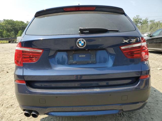 5UXWX9C53E0D41600 - 2014 BMW X3 XDRIVE28I BLUE photo 6