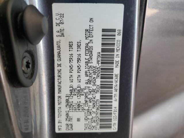 3TYAX5GN7NT062339 - 2022 TOYOTA TACOMA DOUBLE CAB ნაცრისფერი ფოტო 13