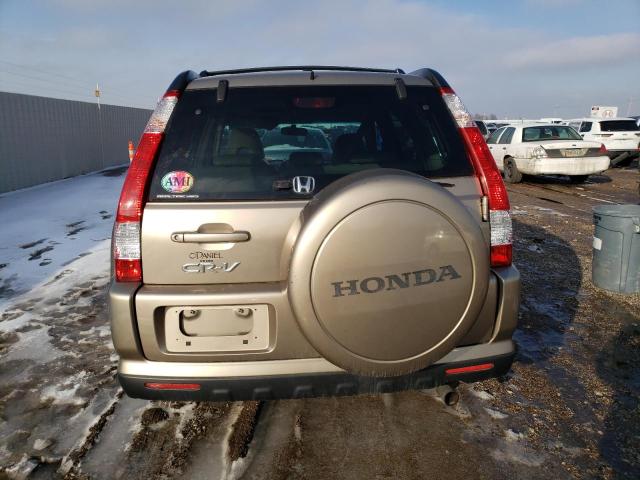 JHLRD78916C050052 - 2006 HONDA CR-V SE GOLD photo 6