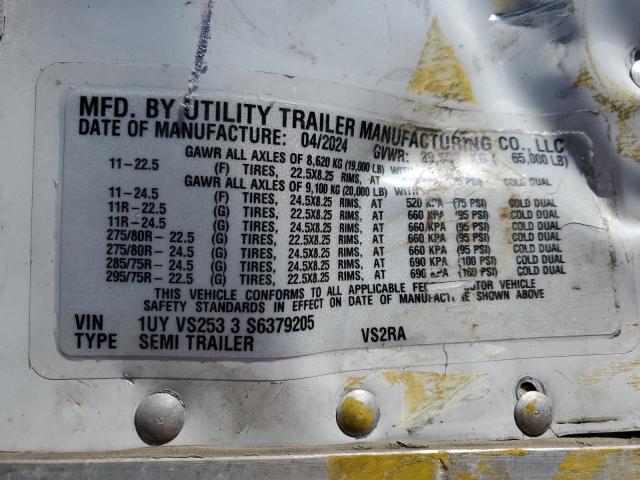 1UYVS2533S6379205 - 2025 UTILITY VS2RA WHITE photo 10