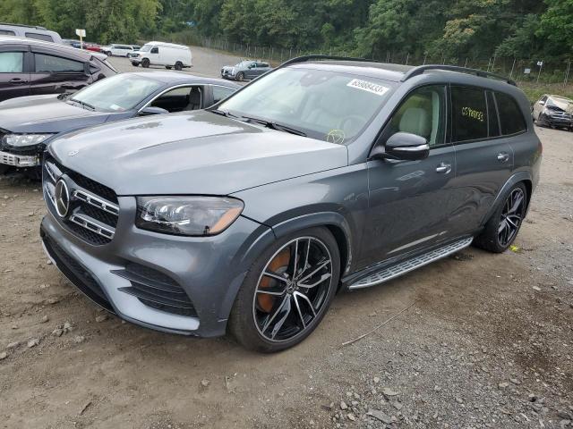 4JGFF8GE6MA434802 - 2021 MERCEDES-BENZ GLS 580 4MATIC GRAY photo 1