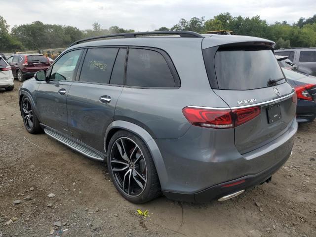 4JGFF8GE6MA434802 - 2021 MERCEDES-BENZ GLS 580 4MATIC GRAY photo 2