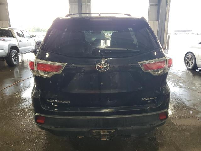 5TDJKRFH6ES059963 - 2014 TOYOTA HIGHLANDER XLE BLACK photo 6