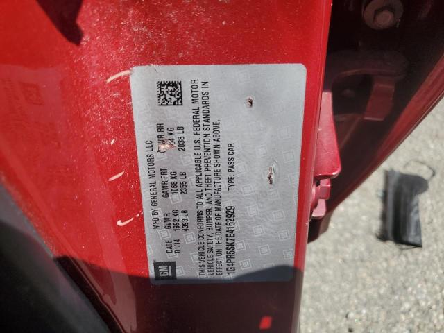 1G4PR5SK7E4162929 - 2014 BUICK VERANO CONVENIENCE RED photo 12