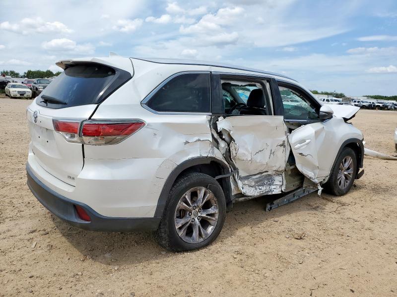 5TDKKRFH3FS050711 - 2015 TOYOTA HIGHLANDER XLE თეთრი ფოტო 3