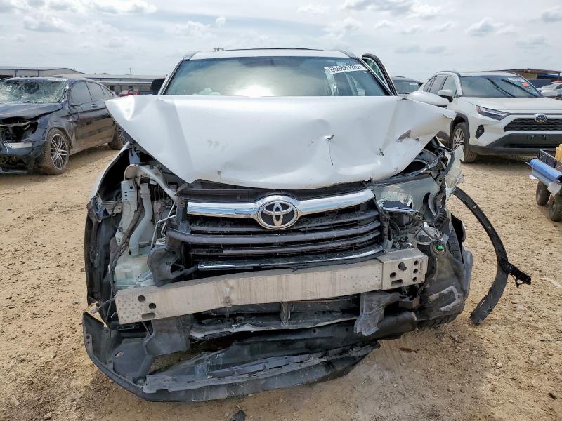 5TDKKRFH3FS050711 - 2015 TOYOTA HIGHLANDER XLE თეთრი ფოტო 5