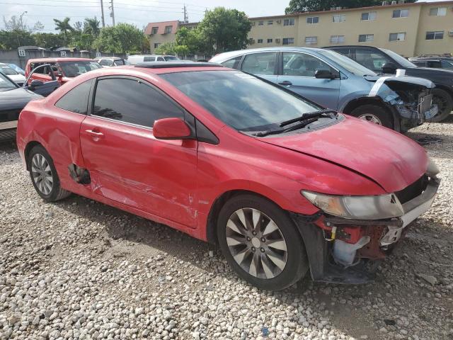 2HGFG12929H537809 - 2009 HONDA CIVIC EXL RED photo 4