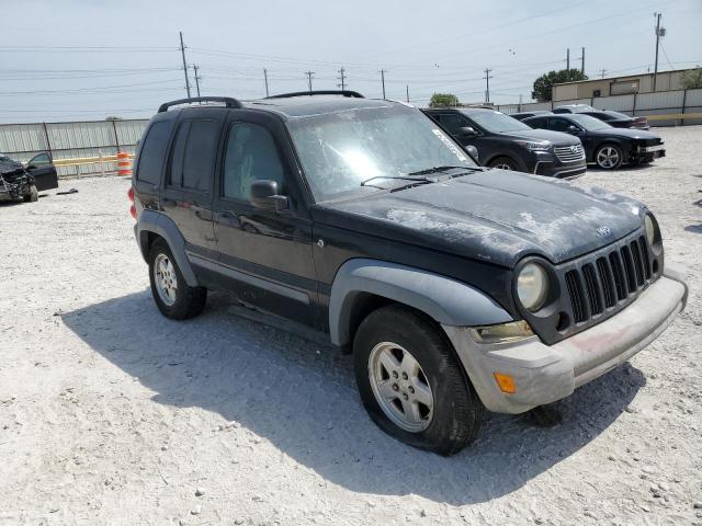 1J4GL48K15W701051 - 2005 JEEP LIBERTY SPORT BLACK photo 4