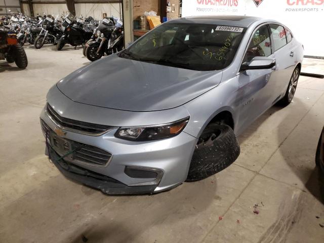 1G1ZH5SX0HF271780 - 2017 CHEVROLET MALIBU PREMIER SILVER photo 2