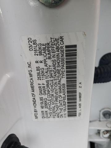19UUB2F65LA005309 - 2020 ACURA TLX TECHNOLOGY 白色 照片 12