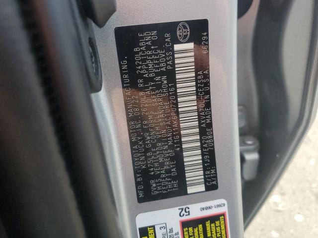 4T1G11AK6PU720161 - 2023 TOYOTA CAMRY SE NIGHT SHADE SILVER photo 12