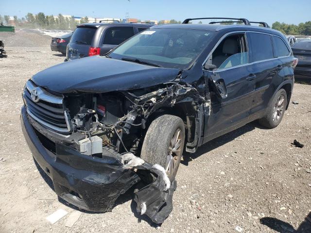 5TDJKRFH4FS182971 - 2015 TOYOTA HIGHLANDER XLE Սև լուսանկար 1