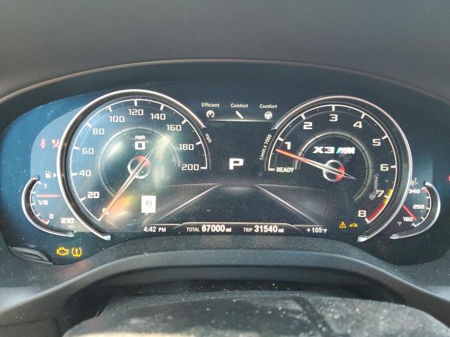 5YMTS0C03L9B65067 - 2020 BMW X3 M COMPETITION WHITE photo 9