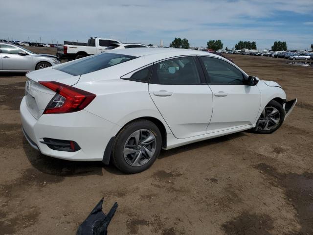 2HGFC2F53KH003684 - 2019 HONDA CIVIC LX WHITE photo 3