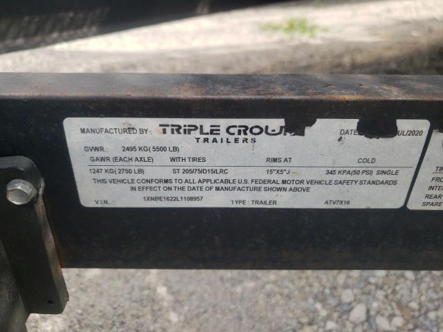 1XNBE1622L1108957 - 2020 TCTC TRAILER BLACK photo 10