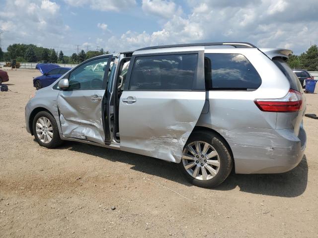 5TDDK3DC0GS144155 - 2016 TOYOTA SIENNA XLE ვერცხლისფერი ფოტო 2