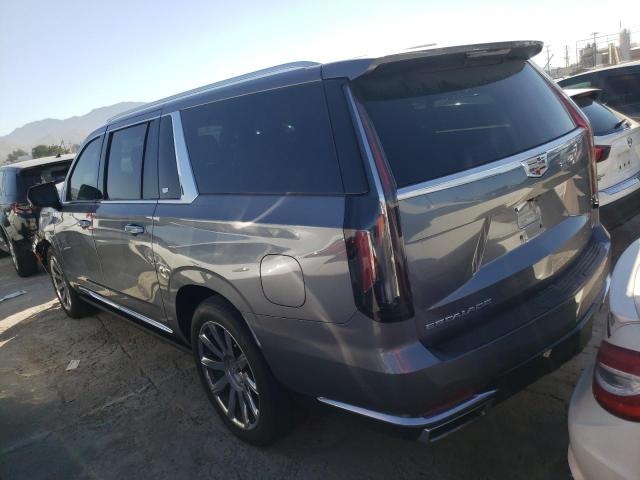 1GYS4MKL5MR354605 - 2021 CADILLAC ESCALADE ESV PREMIUM LUXURY PLATINUM GRAY photo 2