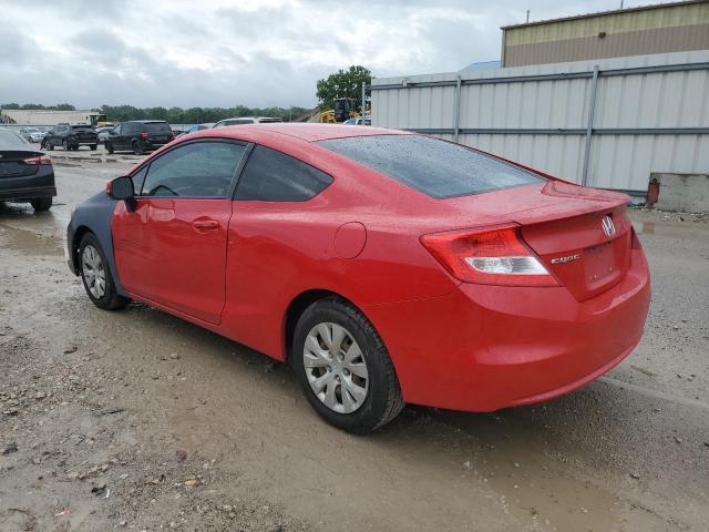 2HGFG3B58CH565730 - 2012 HONDA CIVIC LX წითელი ფოტო 2