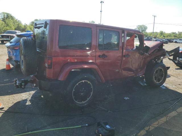 1C4HJWEGXCL258036 - 2012 JEEP WRANGLER U SAHARA Червоний фото 3