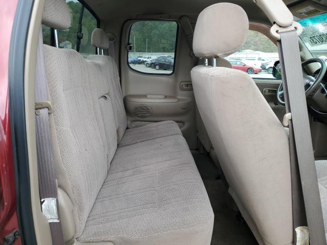 5TBBT44182S295867 - 2002 TOYOTA TUNDRA ACCESS CAB მუქწითელი ფოტო 10