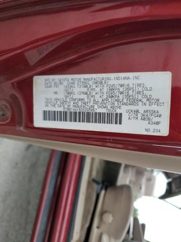 5TBBT44182S295867 - 2002 TOYOTA TUNDRA ACCESS CAB მუქწითელი ფოტო 12