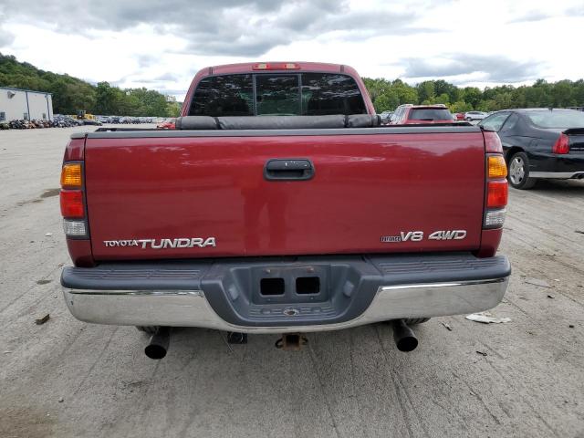 5TBBT44182S295867 - 2002 TOYOTA TUNDRA ACCESS CAB მუქწითელი ფოტო 6