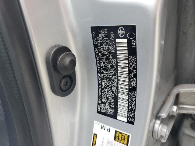 JTDP4RCE3LJ014522 - 2020 TOYOTA COROLLA SE ვერცხლისფერი ფოტო 12