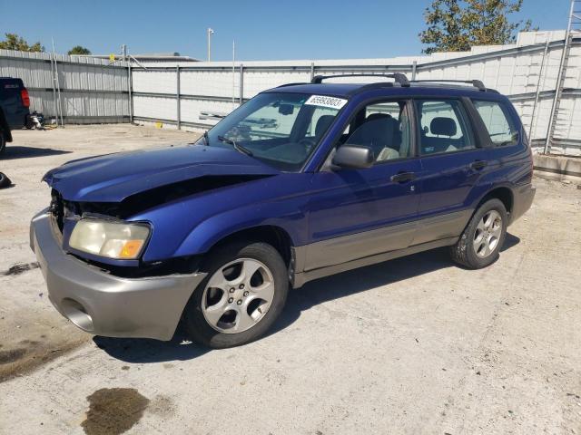 JF1SG65623H712199 - 2003 SUBARU FORESTER 2.5XS BLUE photo 1