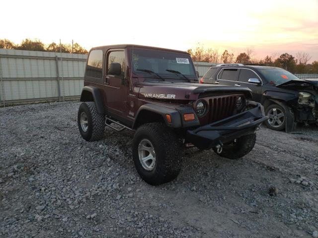 1J4FA49S63P303695 - 2003 JEEP WRANGLER / SPORT BURGUNDY photo 1