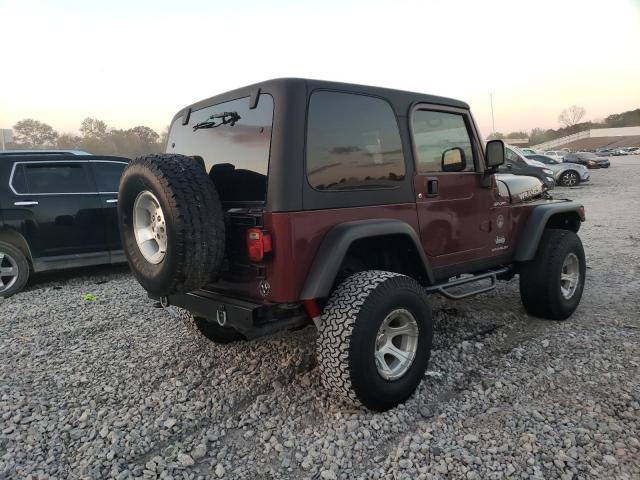 1J4FA49S63P303695 - 2003 JEEP WRANGLER / SPORT BURGUNDY photo 4