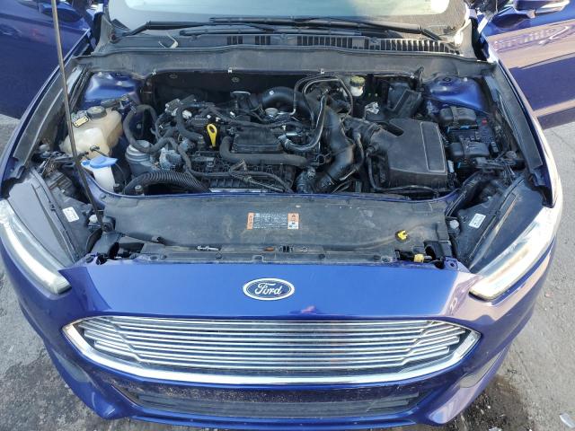 3FA6P0HD0GR253624 - 2016 FORD FUSION SE BLUE photo 11