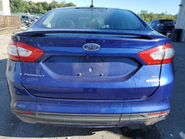 3FA6P0HD0GR253624 - 2016 FORD FUSION SE BLUE photo 6