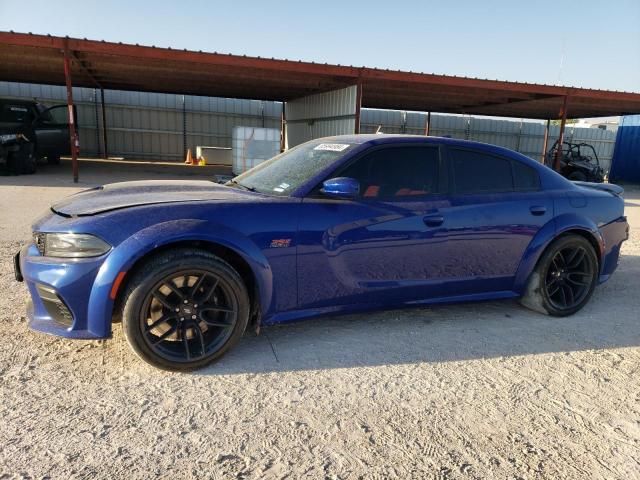 2C3CDXGJ6MH518807 - 2021 DODGE CHARGER SCAT PACK BLUE photo 1