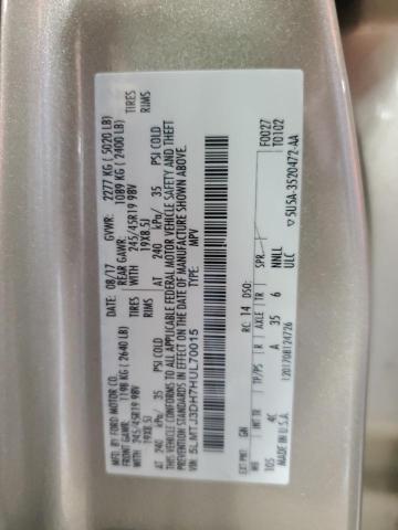 5LMTJ3DH7HUL70015 - 2017 LINCOLN MKC RESERVE Բեժ լուսանկար 13