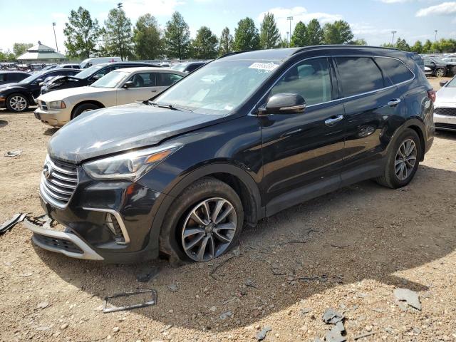 KM8SN4HF2JU287888 - 2018 HYUNDAI SANTA FE SE BLACK photo 1