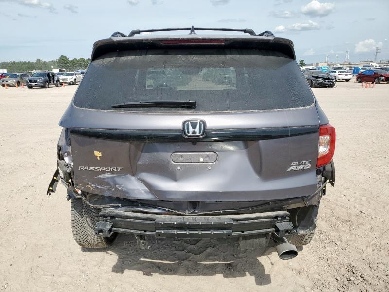 5FNYF8H09MB003720 - 2021 HONDA PASSPORT ELITE GRAY photo 6