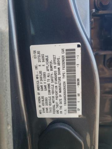 19UUA66266A064204 - 2006 ACURA 3.2TL GRAY photo 12