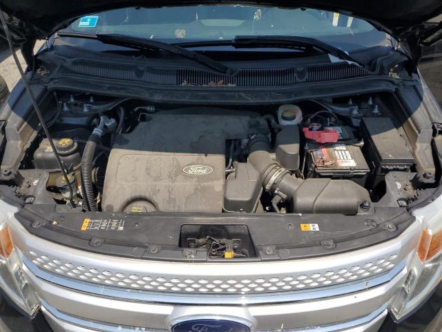 1FM5K8D82DGB45435 - 2013 FORD EXPLORER XLT BLACK photo 11