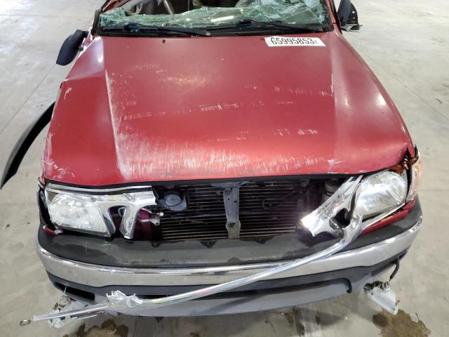 5TEGN92N54Z313788 - 2004 TOYOTA TACOMA DOUBLE CAB PRERUNNER BURGUNDY photo 11