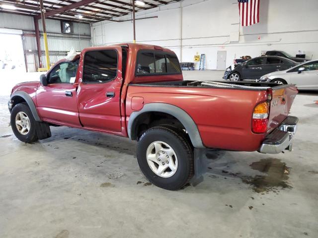 5TEGN92N54Z313788 - 2004 TOYOTA TACOMA DOUBLE CAB PRERUNNER BURGUNDY photo 2