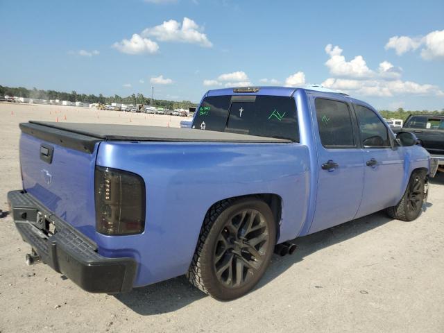 2GCEC13J571569948 - 2007 CHEVROLET SILVERADO C1500 CREW CAB BLUE photo 3