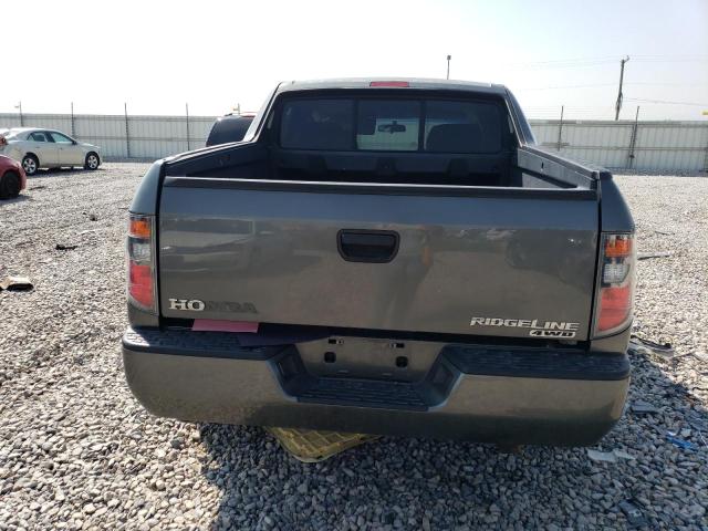 2HJYK16288H501779 - 2008 HONDA RIDGELINE RT GRAY photo 6