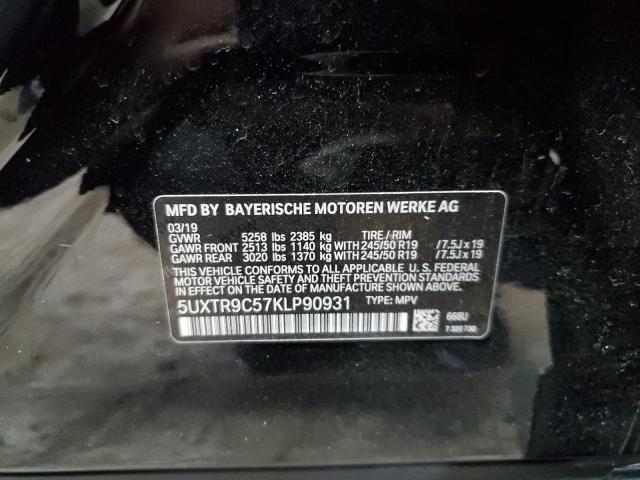 5UXTR9C57KLP90931 - 2019 BMW X3 XDRIVE30I Qara foto 13