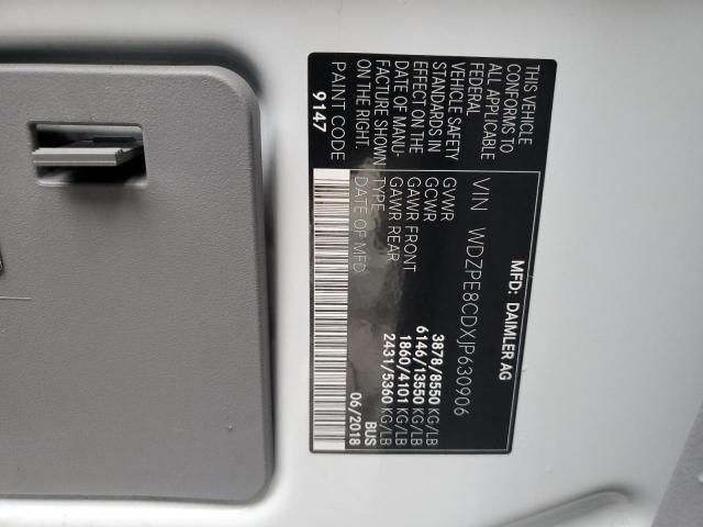 WDZPE8CDXJP630906 - 2018 MERCEDES-BENZ SPRINTER 2500 Biały zdjęcie 12