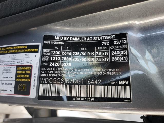 WDCGG8JB7DG116442 - 2013 MERCEDES-BENZ GLK 350 4MATIC SILVER photo 14