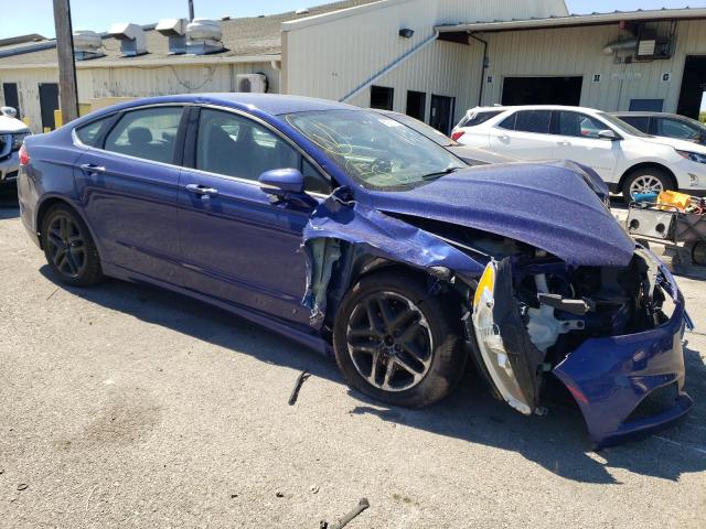 1FA6P0H79G5124553 - 2016 FORD FUSION SE BLUE photo 4