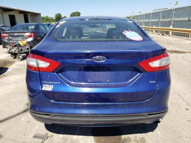 1FA6P0H79G5124553 - 2016 FORD FUSION SE BLUE photo 6